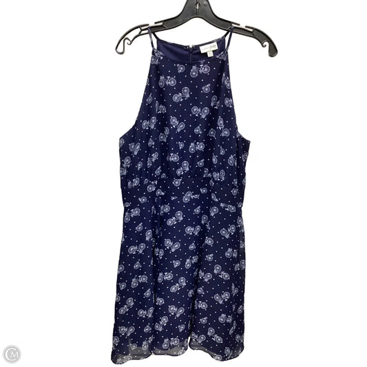 Dress Casual Midi By Maison Jules In Blue & White, Size: Xl