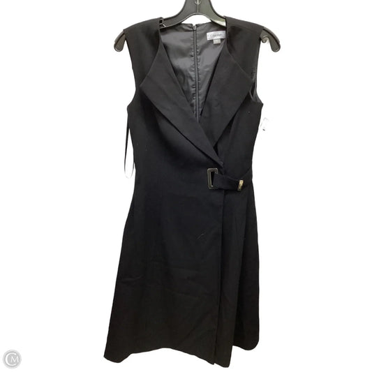 Dress Casual Midi By Calvin Klein In Black, Size: 6
