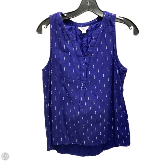 Top Sleeveless By Crown And Ivy In Navy, Size: S