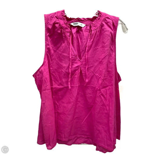 Top Sleeveless By Sonoma In Pink, Size: Xxl