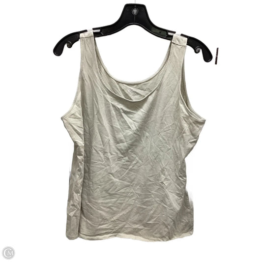 Top Sleeveless By Kim Rogers In Beige, Size: L