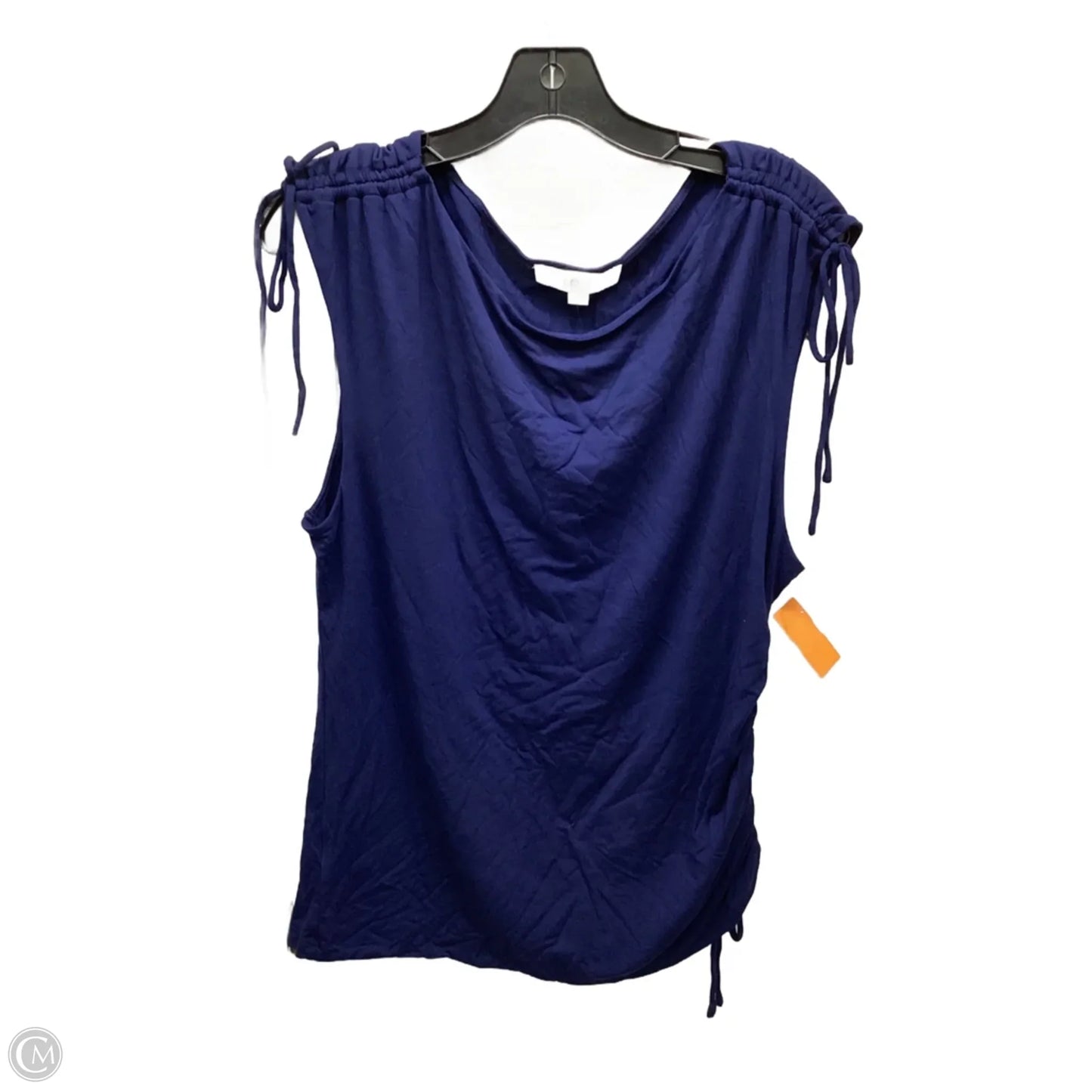Top Sleeveless By Loft In Navy, Size: Xl