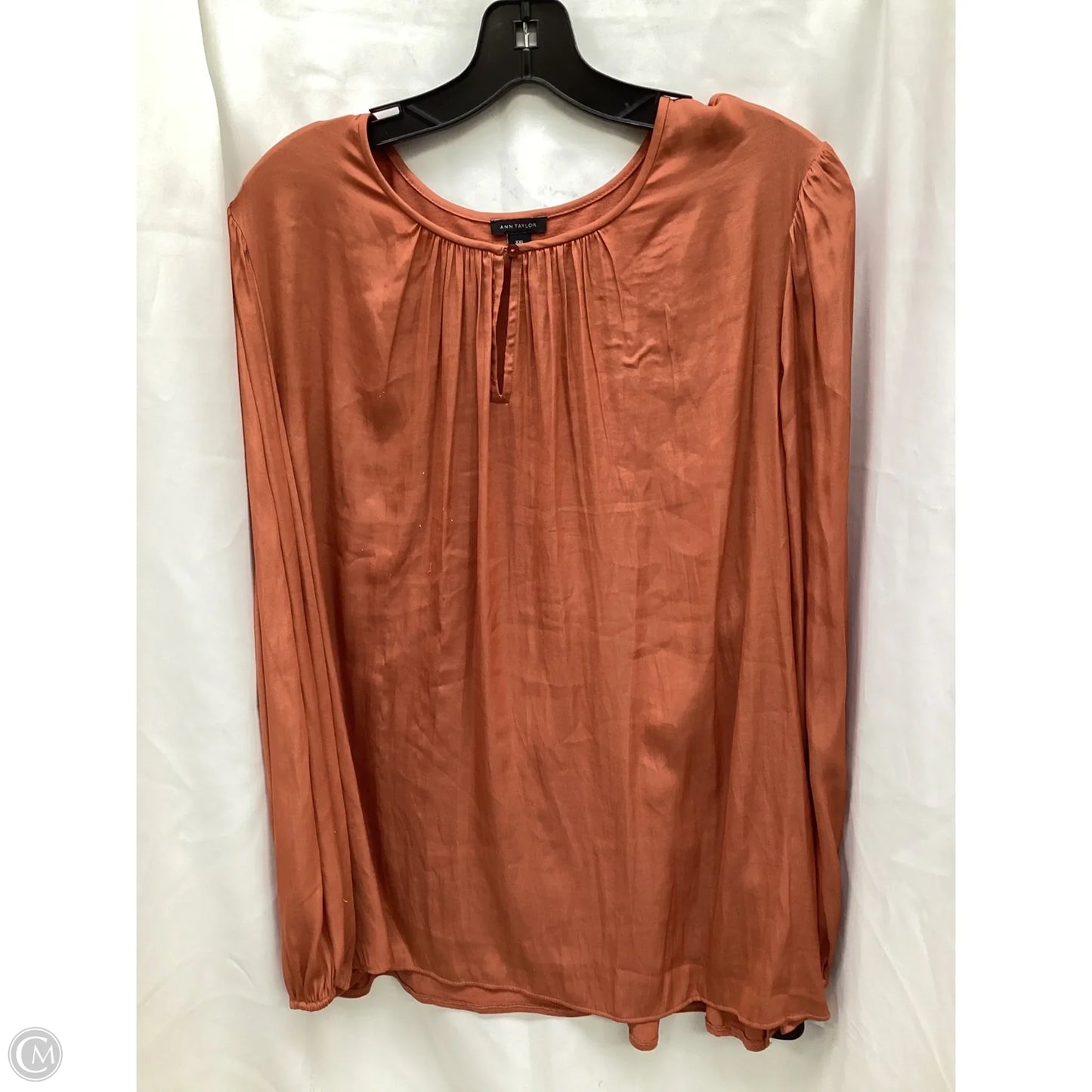 Top Long Sleeve By Ann Taylor In Orange, Size: Xxl