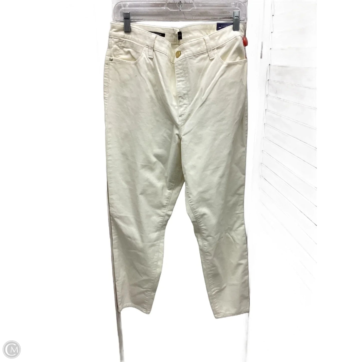 Pants Corduroy By Talbots In Ivory, Size: 14