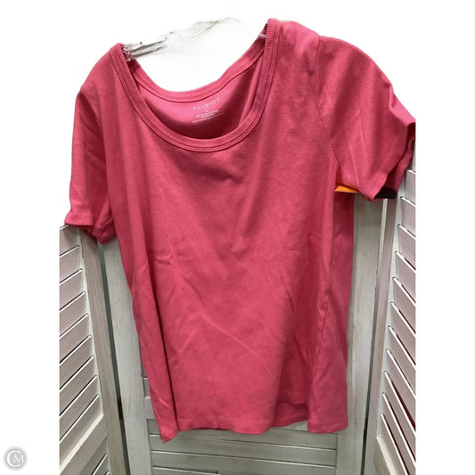 Top Short Sleeve By Talbots In Navy, Size: 1x