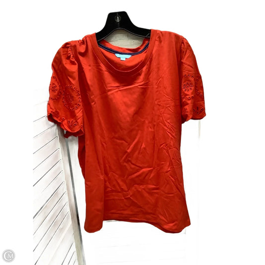 Top Short Sleeve By Draper James In Red, Size: Xl