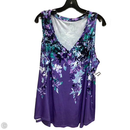 Top Sleeveless By Lane Bryant In Multi-colored, Size: 18