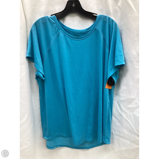 Top Short Sleeve By Tek Gear In Blue, Size: Xxl