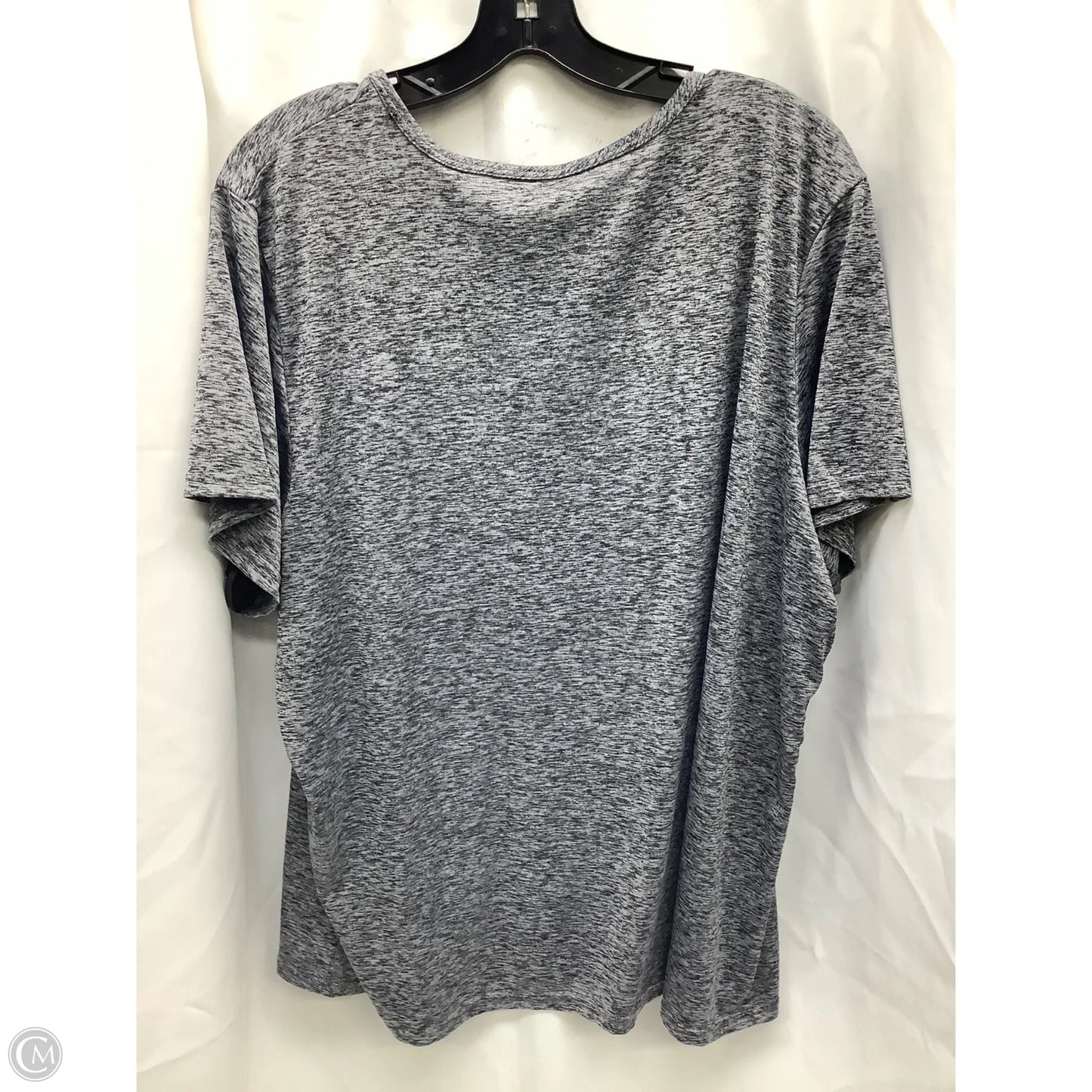 Top Short Sleeve By Clothes Mentor In Grey, Size: 2x