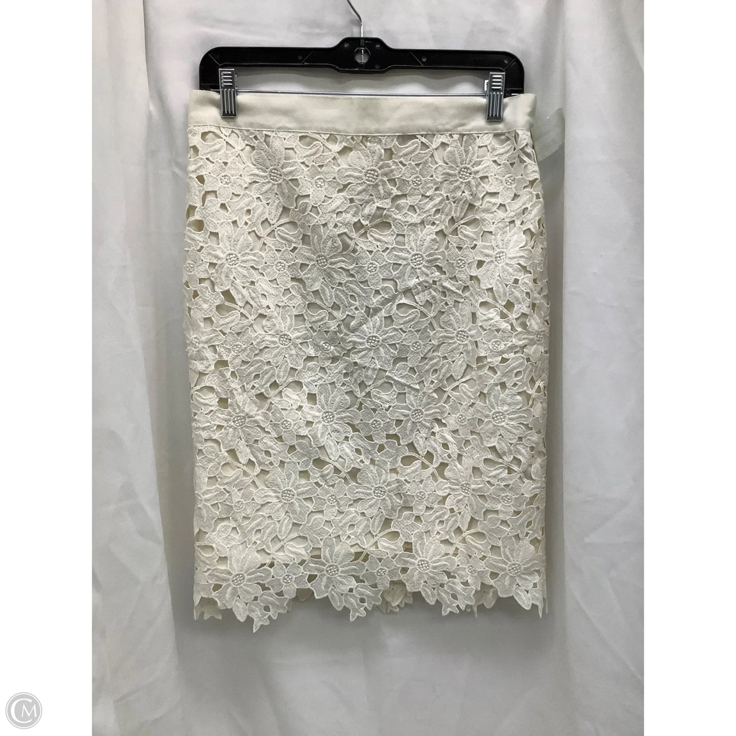Skirt Midi By Loft In Ivory, Size: 10