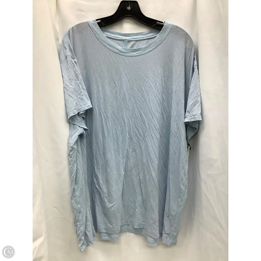 Top Short Sleeve By Lululemon In Blue, Size: 2x