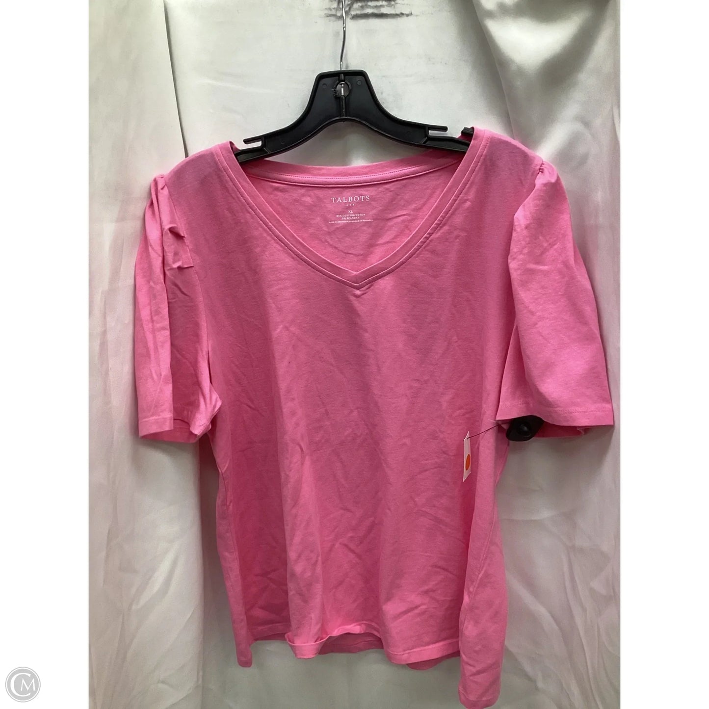 Top Short Sleeve By Talbots In Pink, Size: Xl