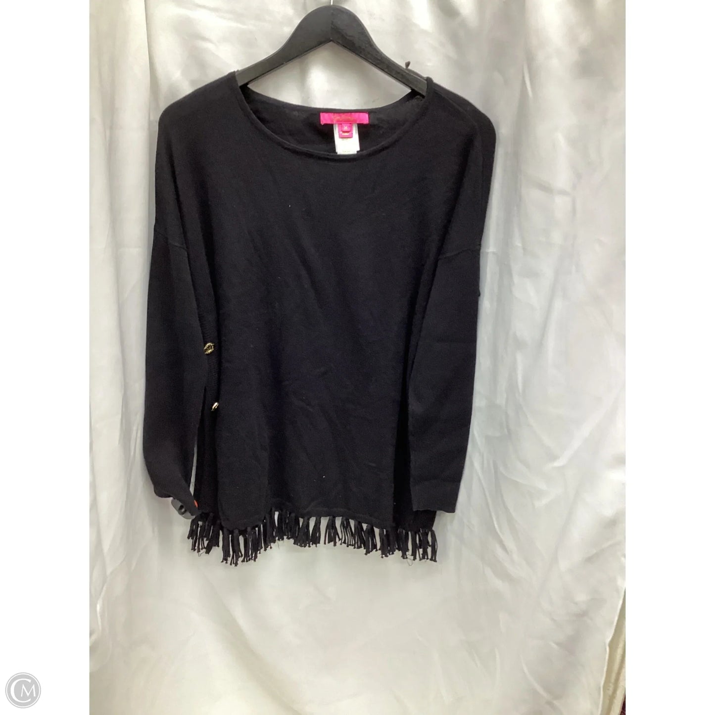 Top Long Sleeve Designer By Lilly Pulitzer In Black, Size: M
