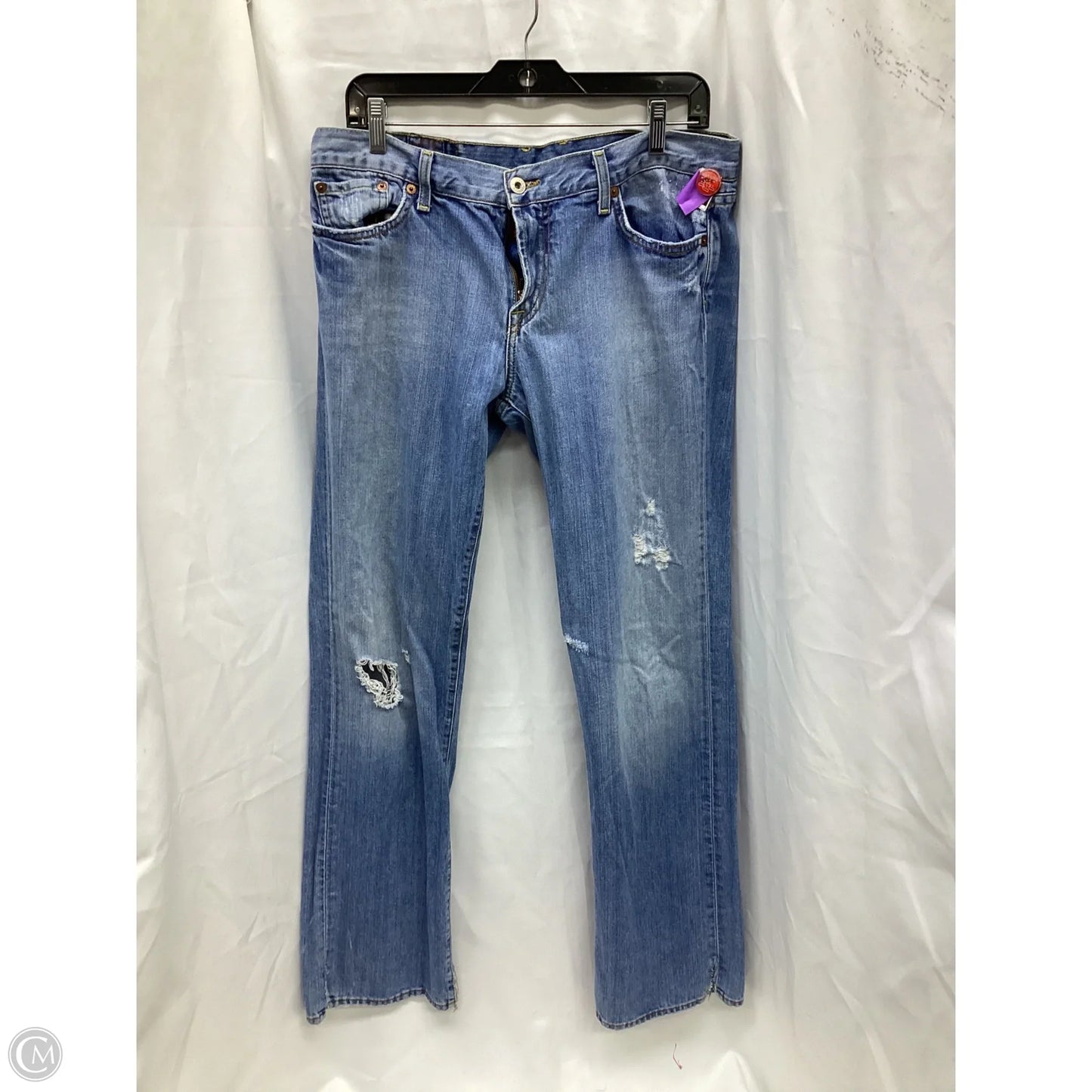 Jeans Skinny By Lucky Brand In Blue Denim, Size: 14