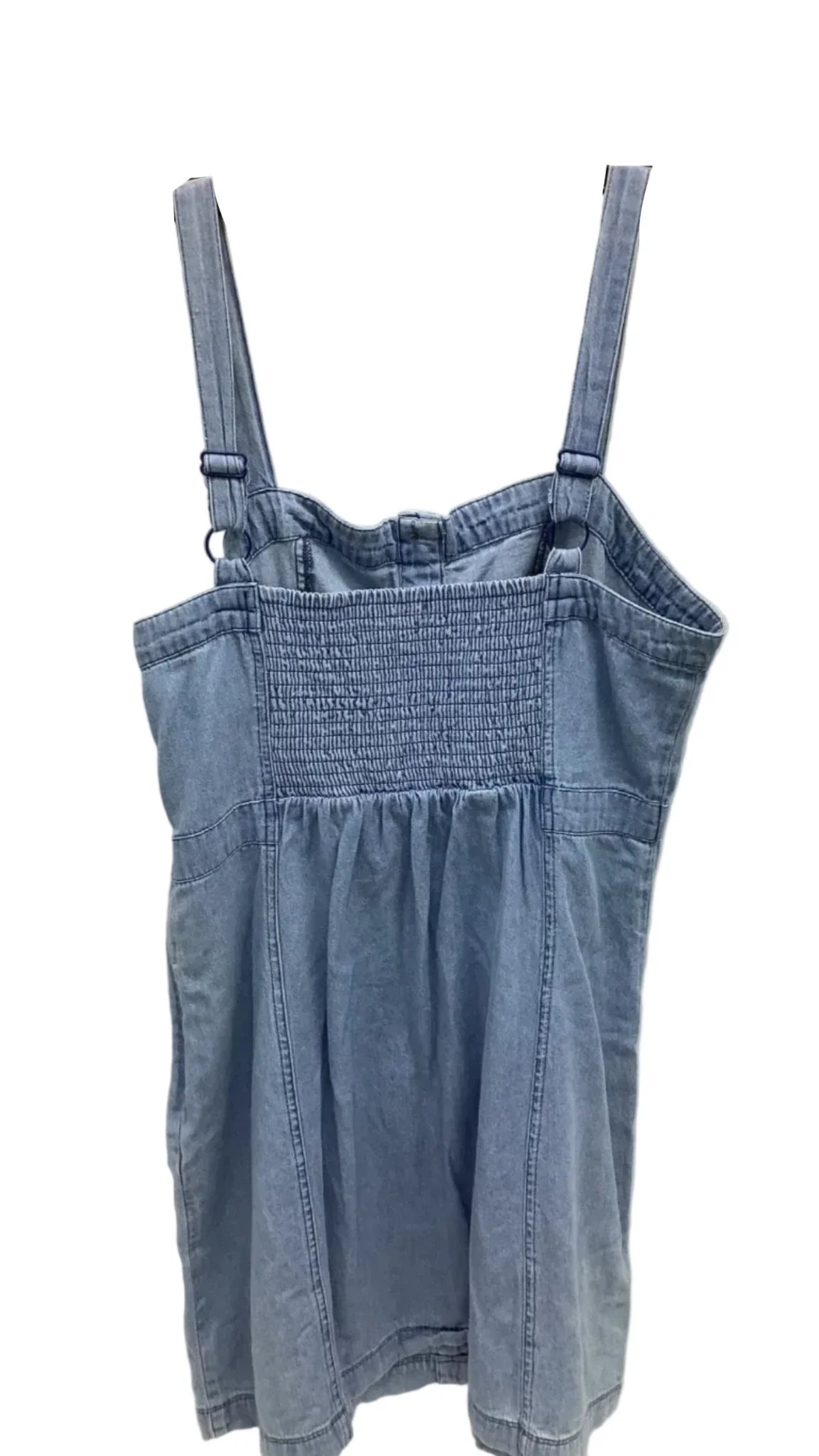 Dress Casual Midi By American Eagle In Blue Denim, Size: M