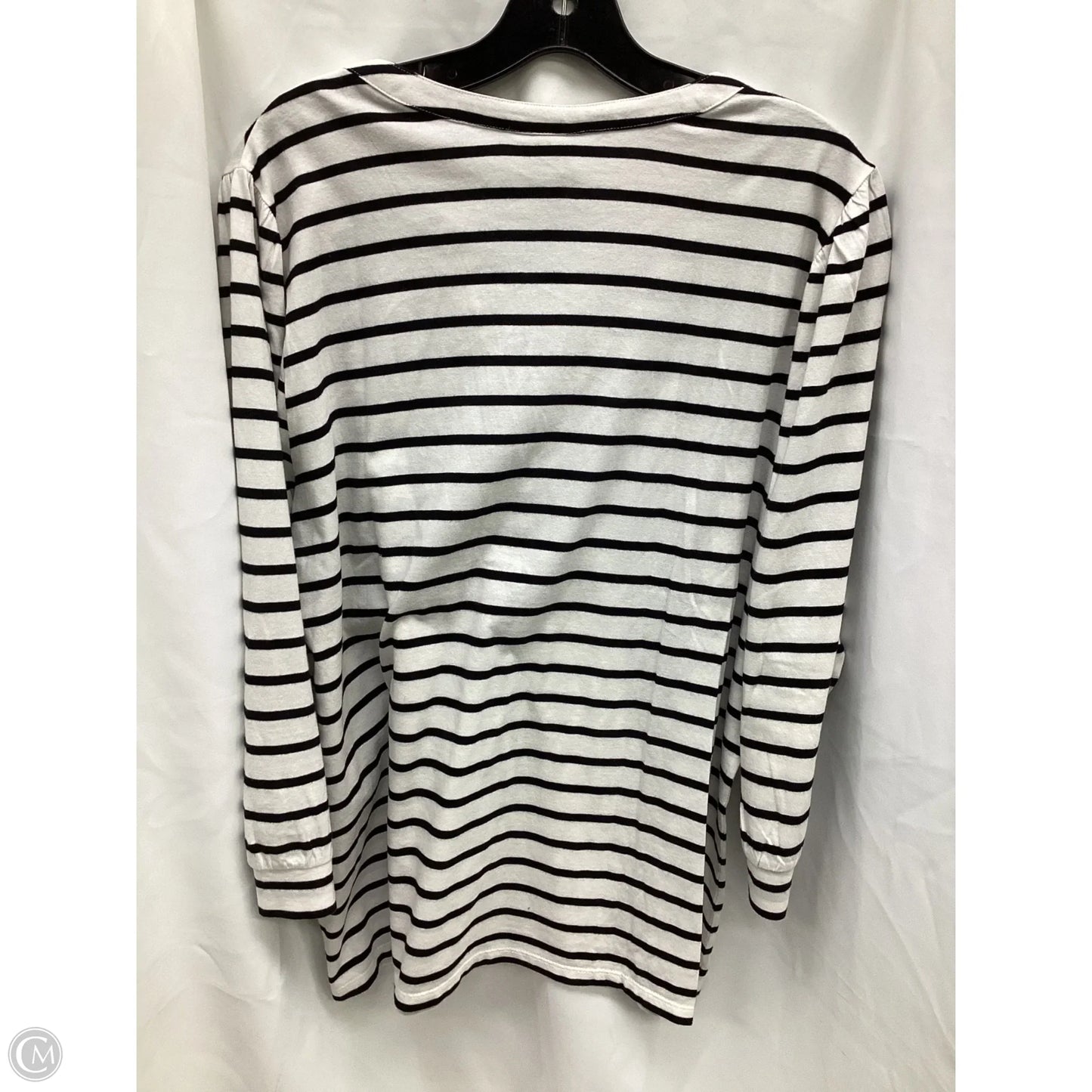 Top Long Sleeve By Chicos In Striped Pattern, Size: Xxl