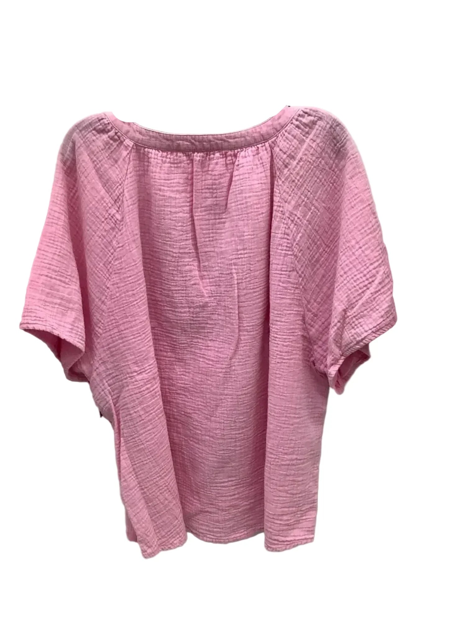 Top Short Sleeve By Beachlunchlounge In Pink, Size: Xl