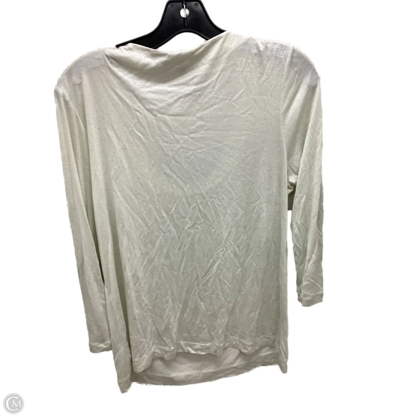 Top Long Sleeve By Gap In Ivory, Size: M