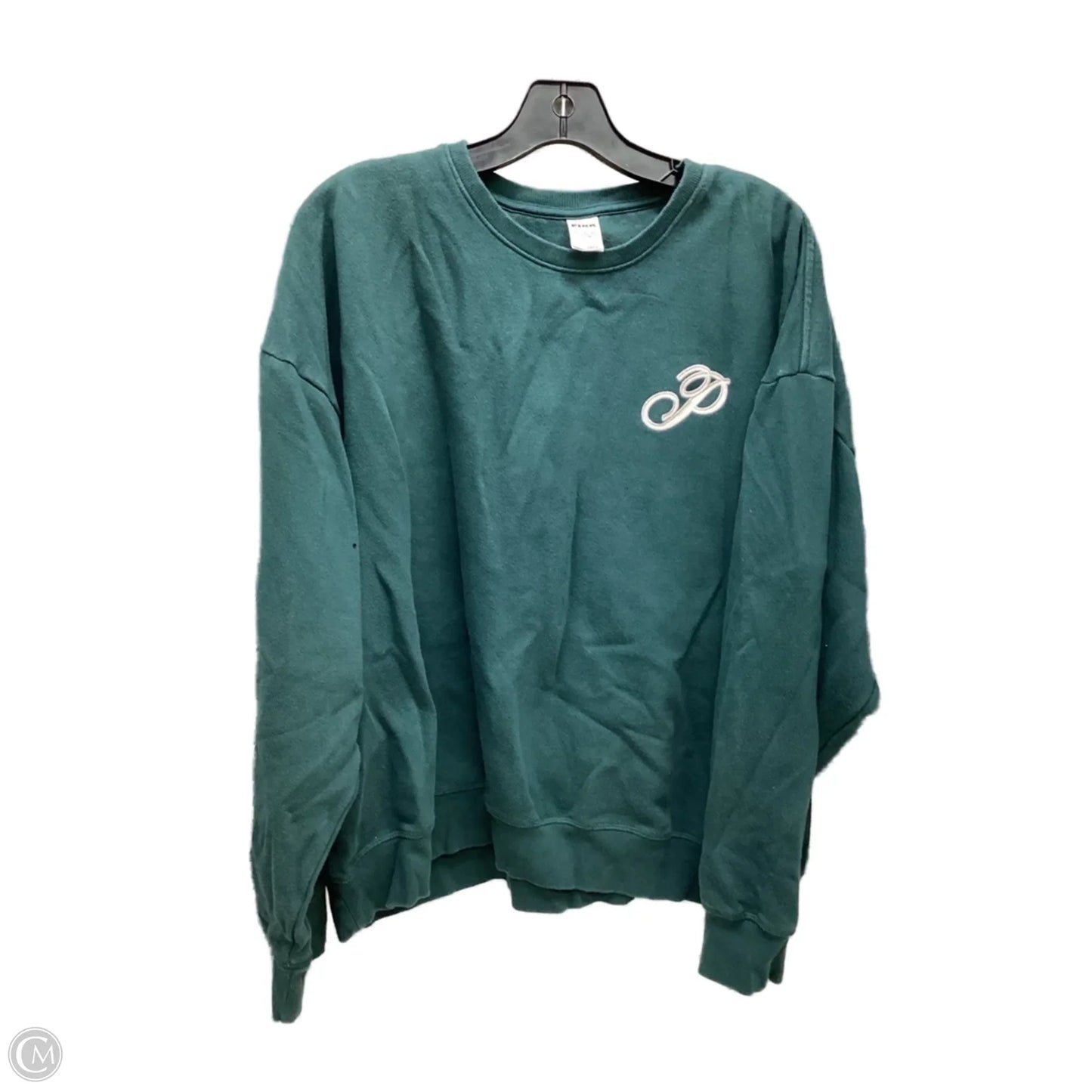 Sweatshirt Crewneck By Pink In Green, Size: Xxl
