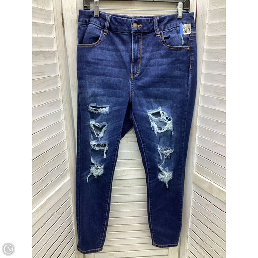 Jeans Boyfriend By Clothes Mentor In Blue Denim, Size: 14