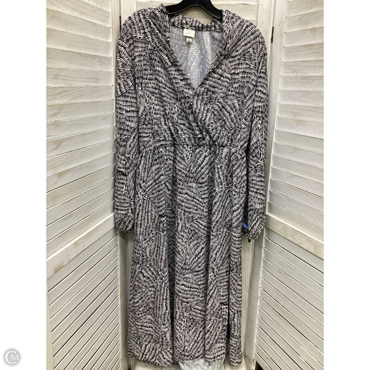 Dress Casual Maxi By A New Day In Black & White, Size: L