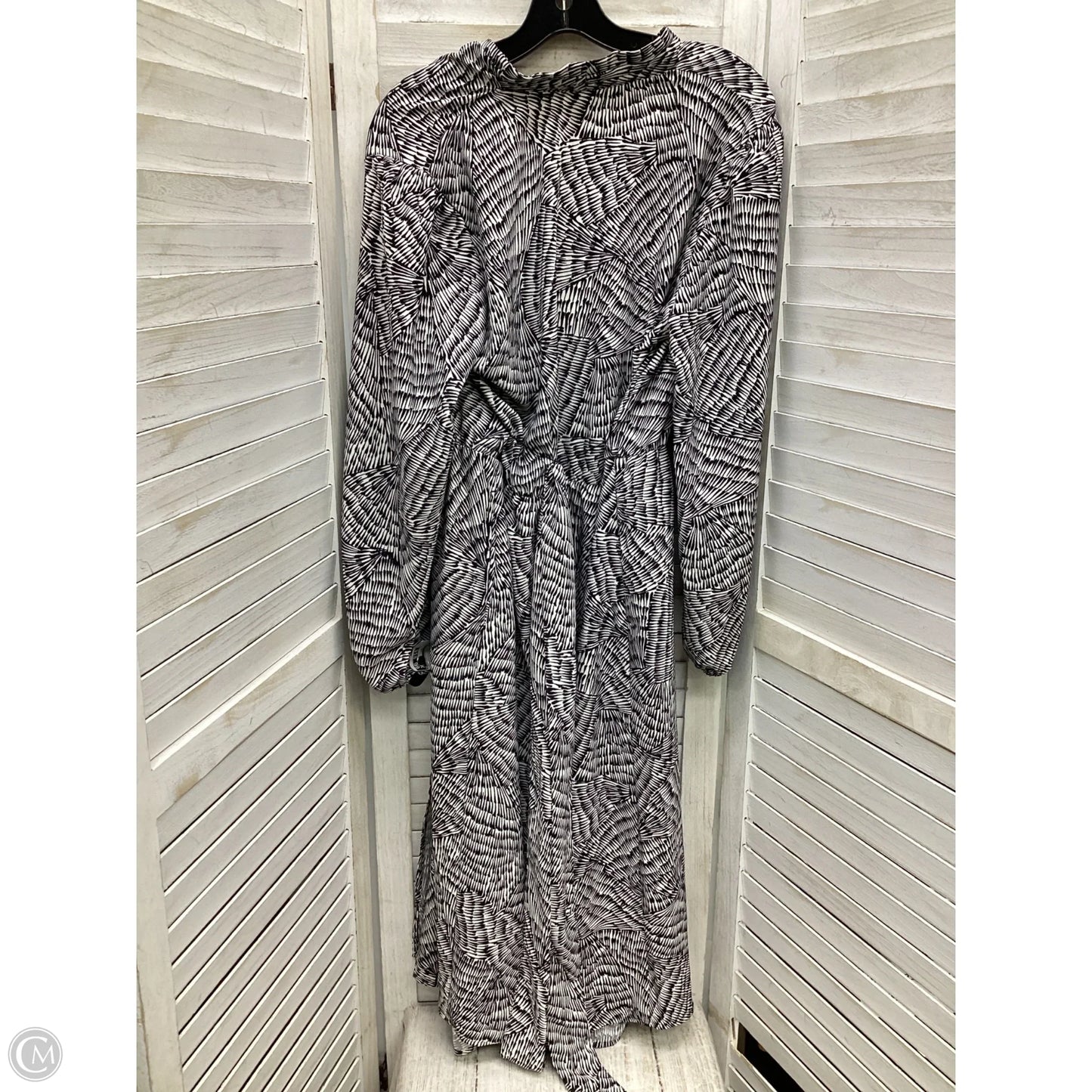 Dress Casual Maxi By A New Day In Black & White, Size: L