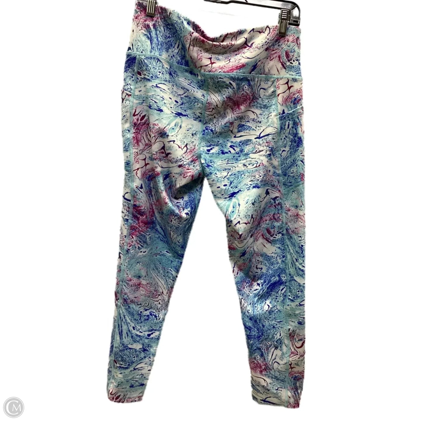 Athletic Leggings By Calvin Klein In Multi-colored, Size: L