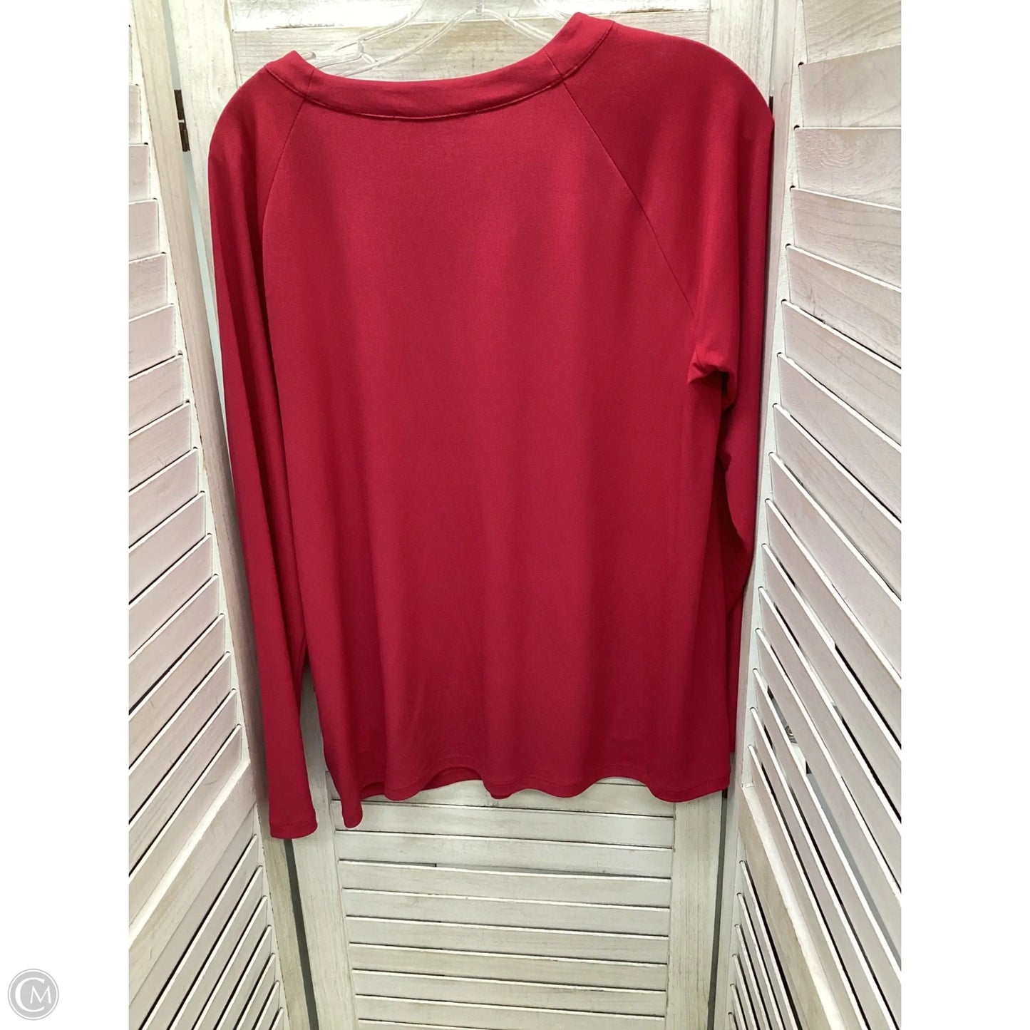 Top Long Sleeve By Michael By Michael Kors In Pink, Size: L