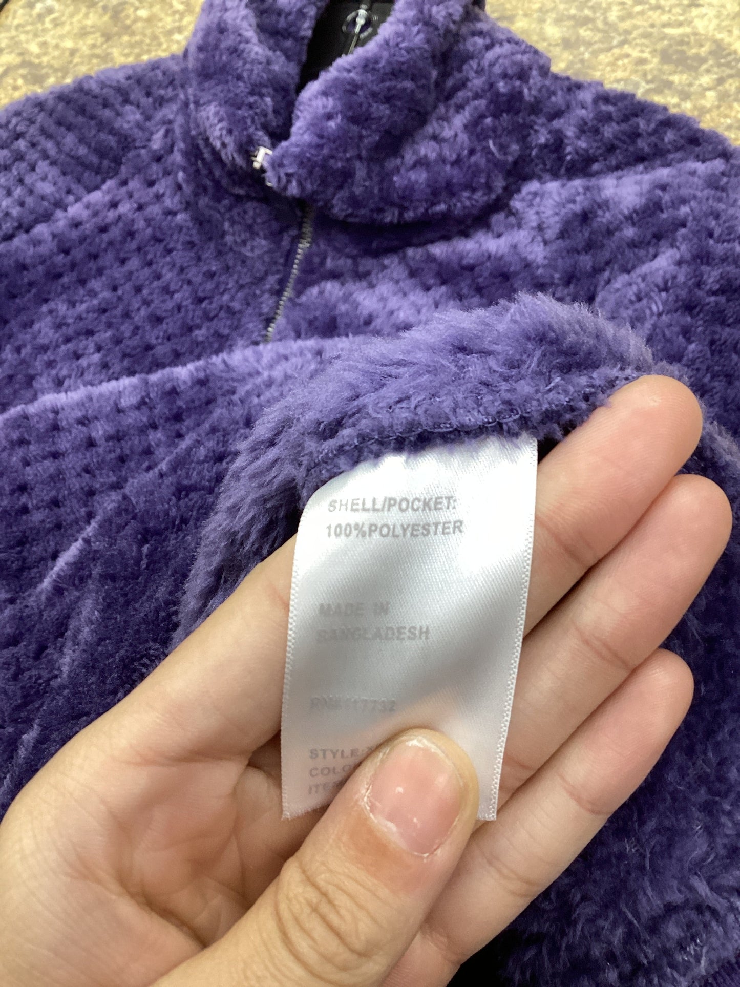 Jacket Fleece By Zero Xposure In Purple, Size: L