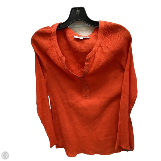 Top Long Sleeve By Loft In Orange, Size: M