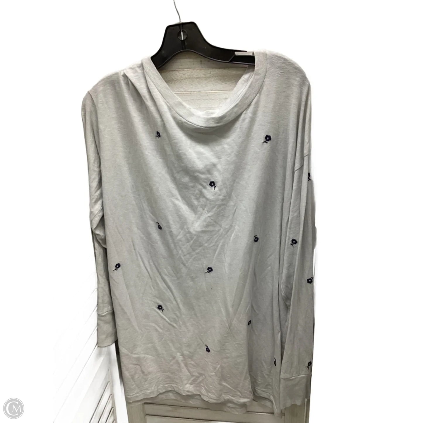 Top Long Sleeve By Aerie In Grey, Size: M