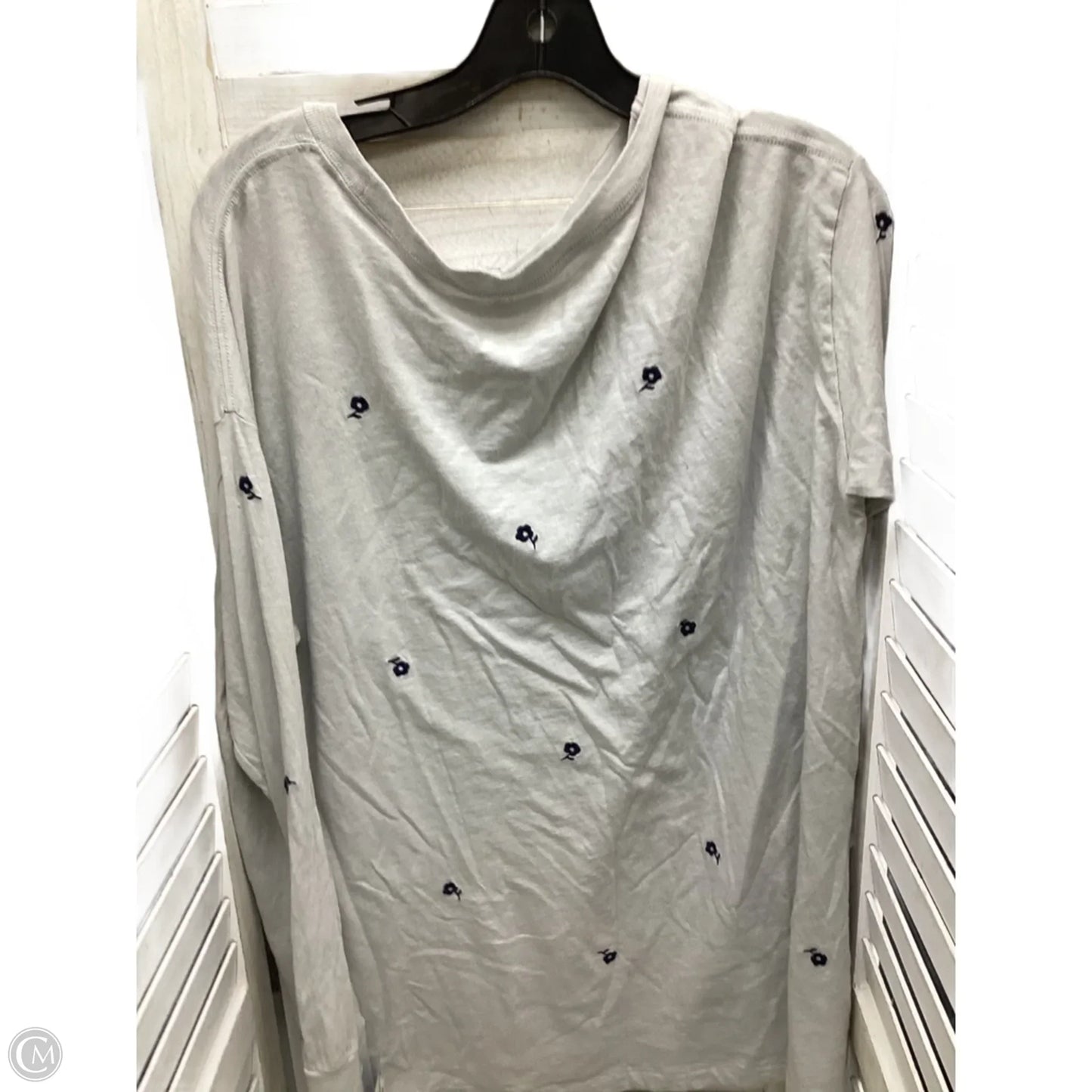Top Long Sleeve By Aerie In Grey, Size: M