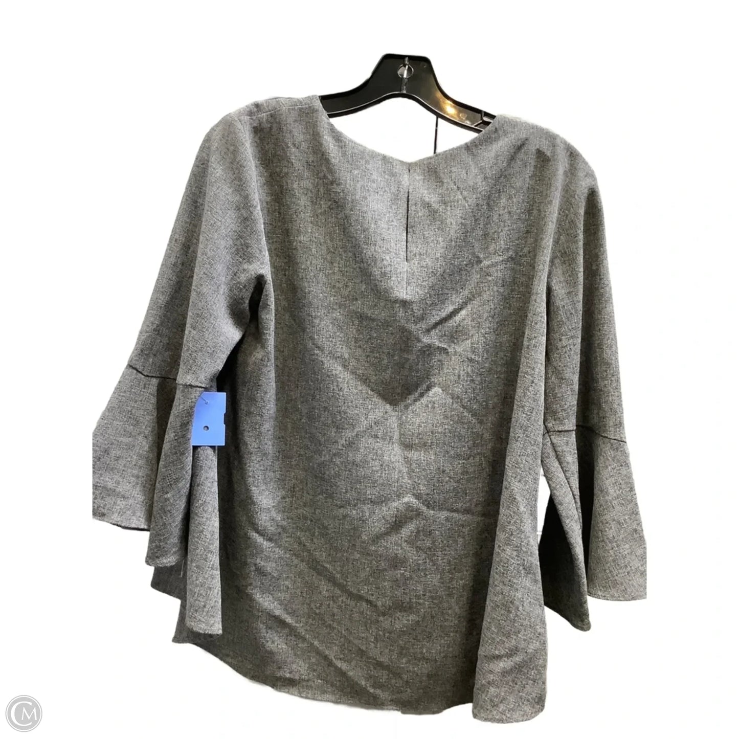 Top Long Sleeve By Ann Taylor In Grey, Size: S
