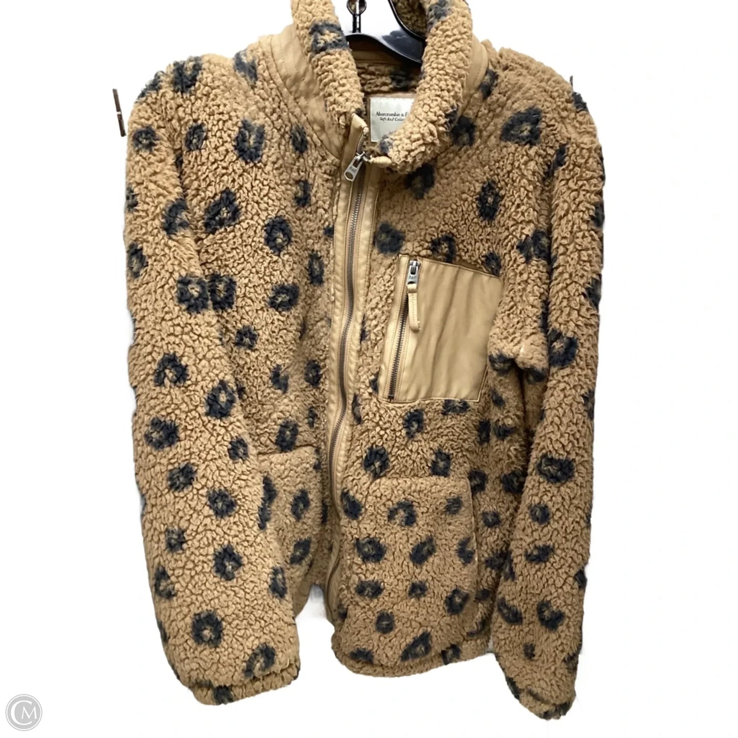 Jacket Fleece By Abercrombie And Fitch In Animal Print, Size: M