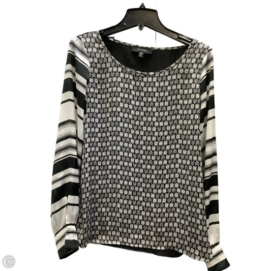 Top Long Sleeve By Karen Kane In Plaid Pattern, Size: S