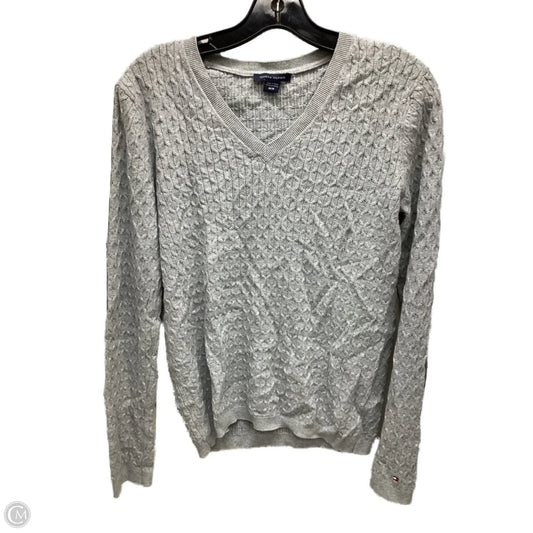 Sweater By Tommy Hilfiger In Grey, Size: M