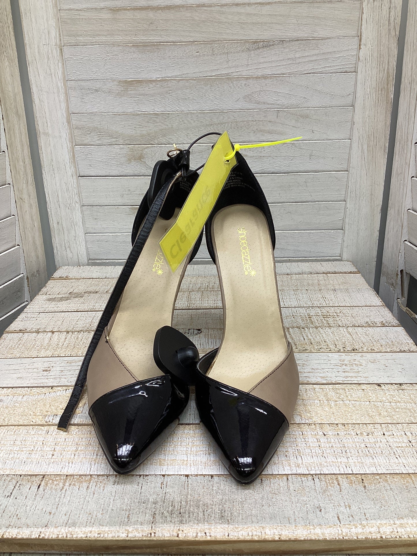 Shoes Heels Stiletto By Shoedazzle In Black Cream, Size: 7.5