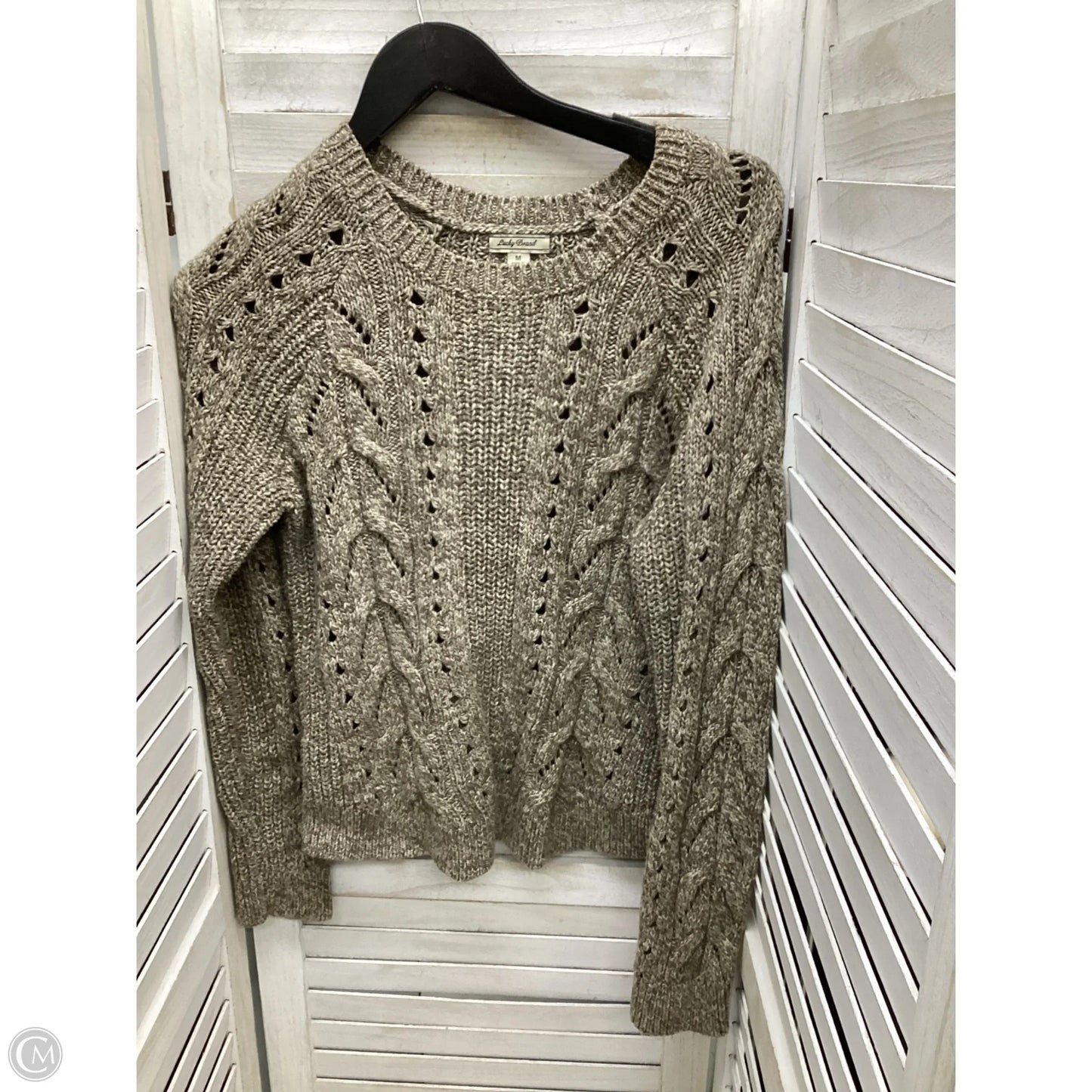 Sweater By Lucky Brand In Taupe, Size: M