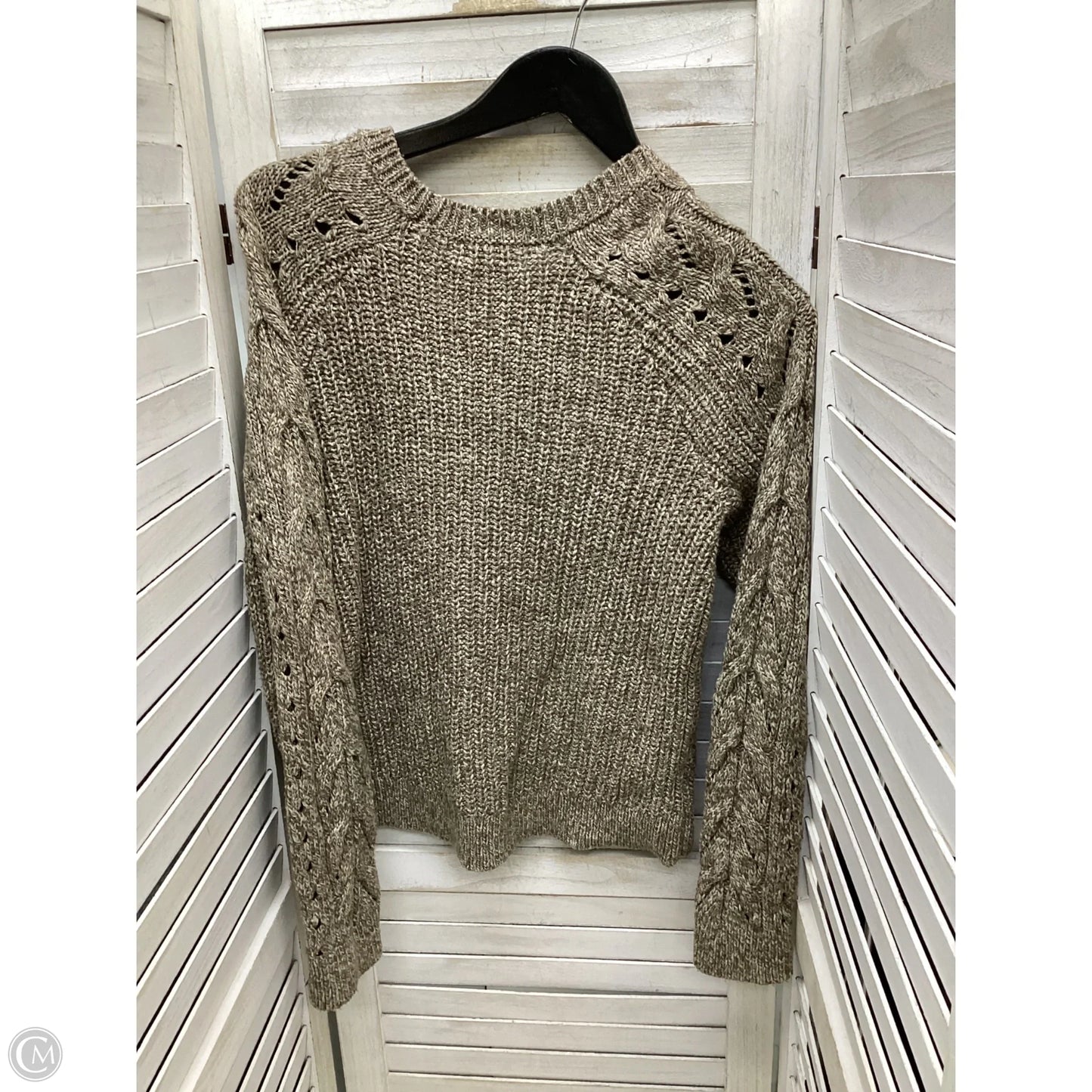 Sweater By Lucky Brand In Taupe, Size: M