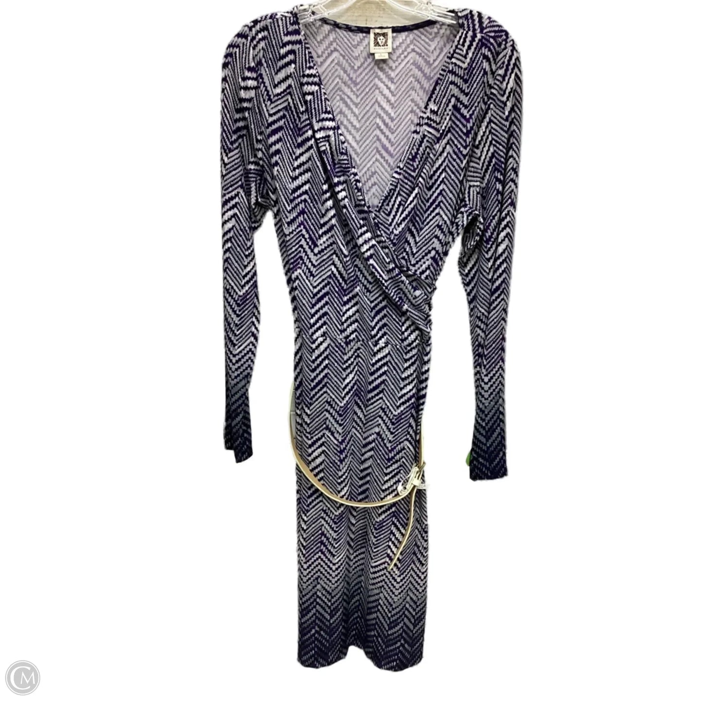 Dress Casual Midi By Anne Klein In Multi-colored, Size: L