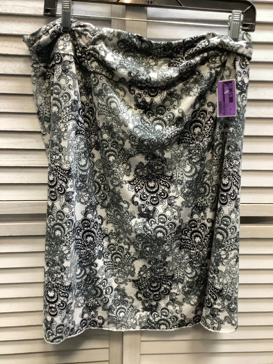 Black & White Skirt Midi Tranquility, Size Xl