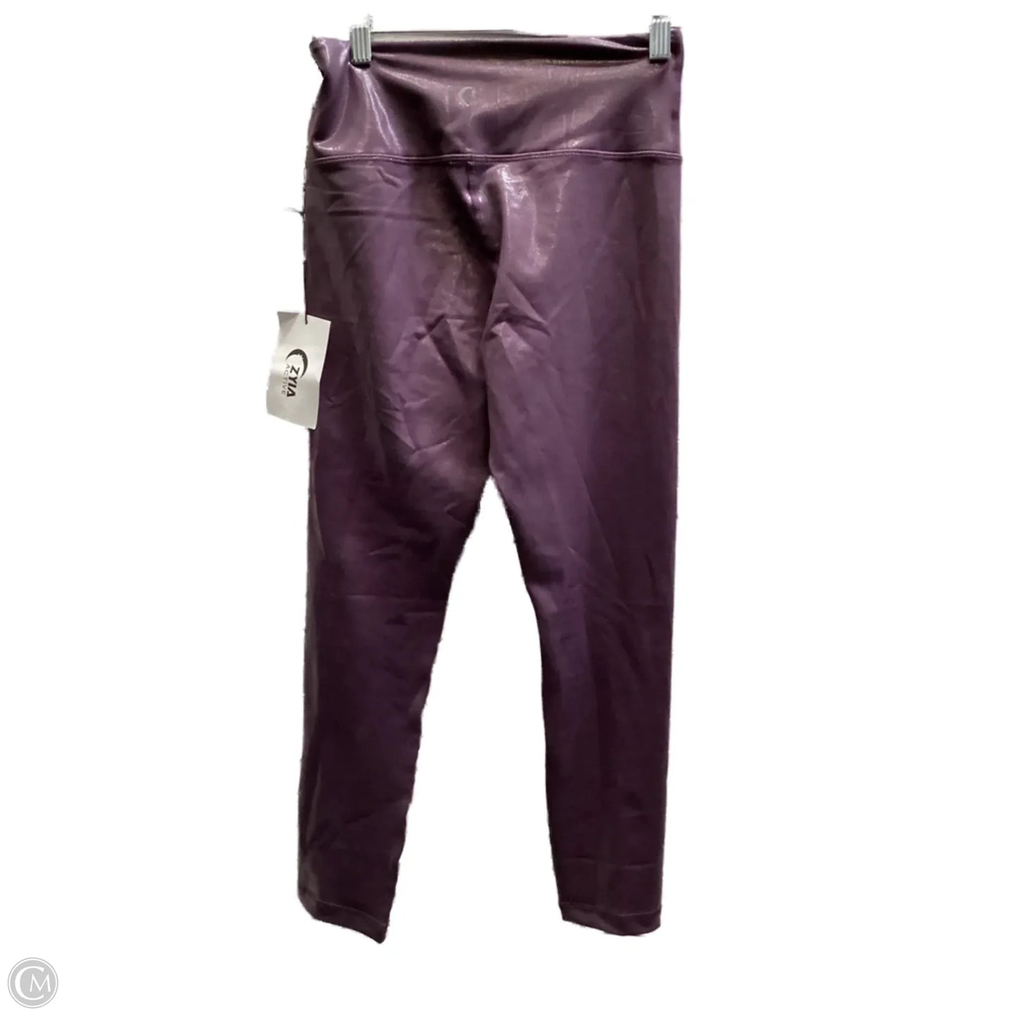 Athletic Leggings By Zyia In Purple, Size: M