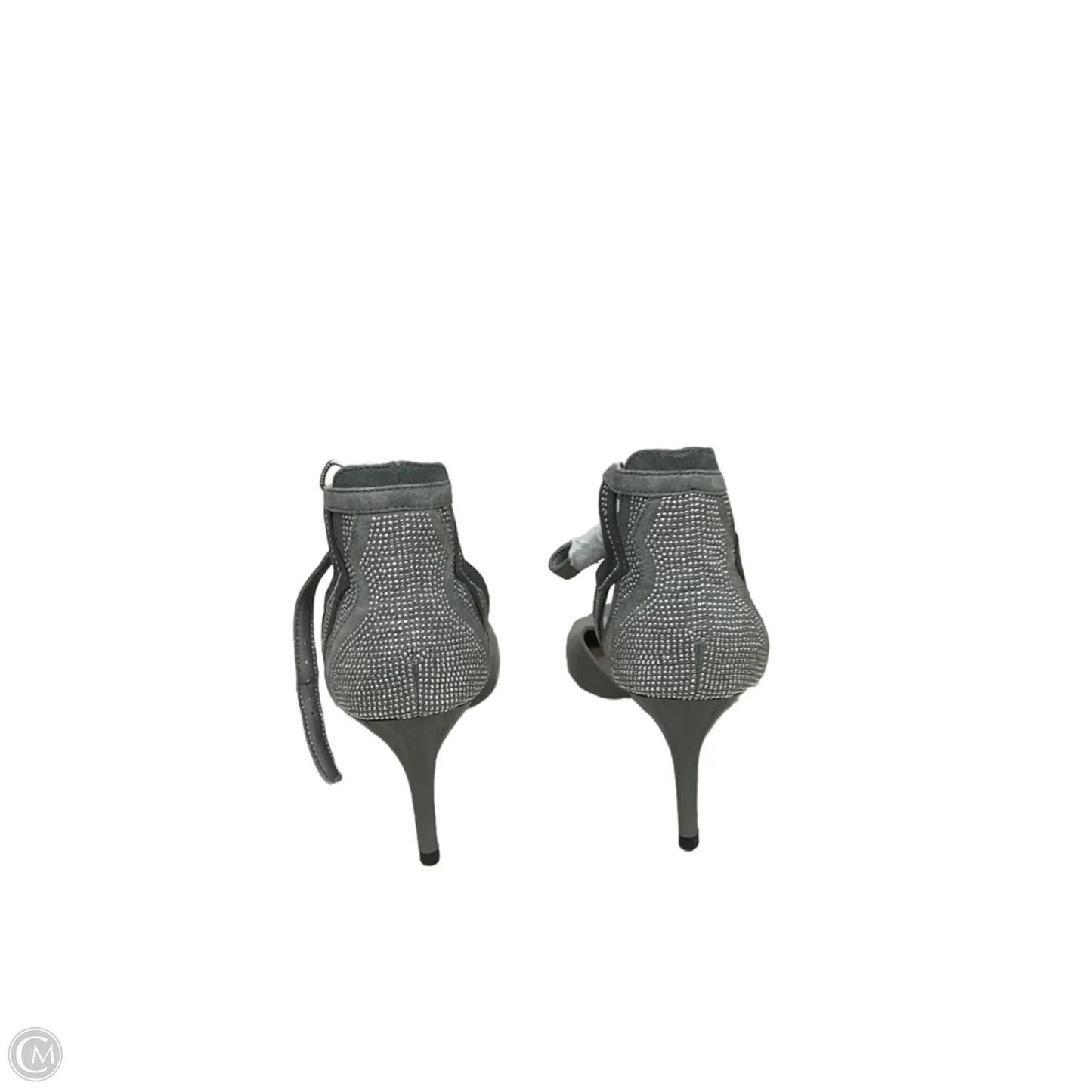 Sandals Heels Stiletto By Clothes Mentor In Grey, Size: 8