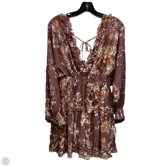 Dress Casual Short By Clothes Mentor In Floral Print, Size: M