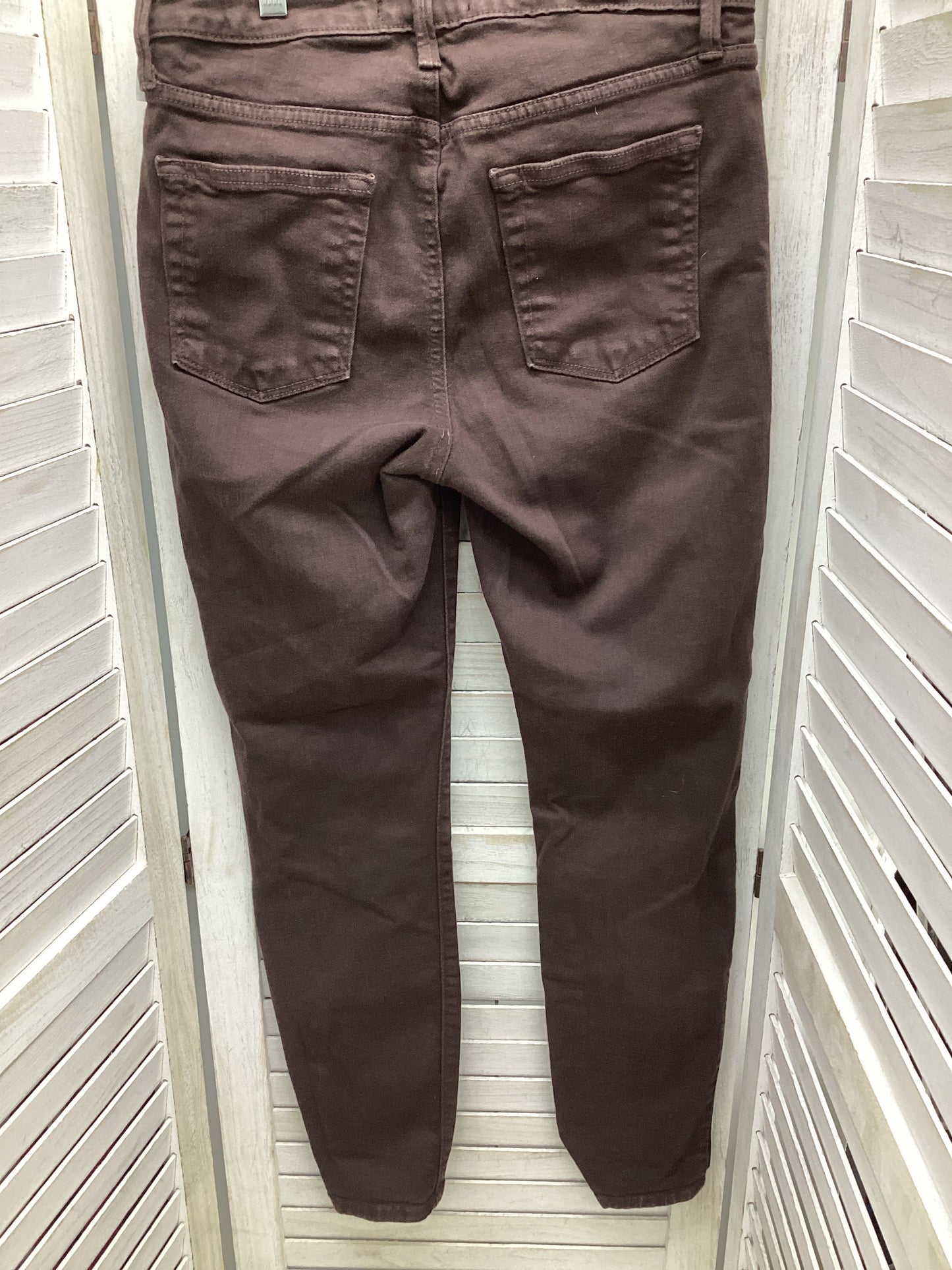 Jeans Skinny By Clothes Mentor In Brown Denim, Size: 4