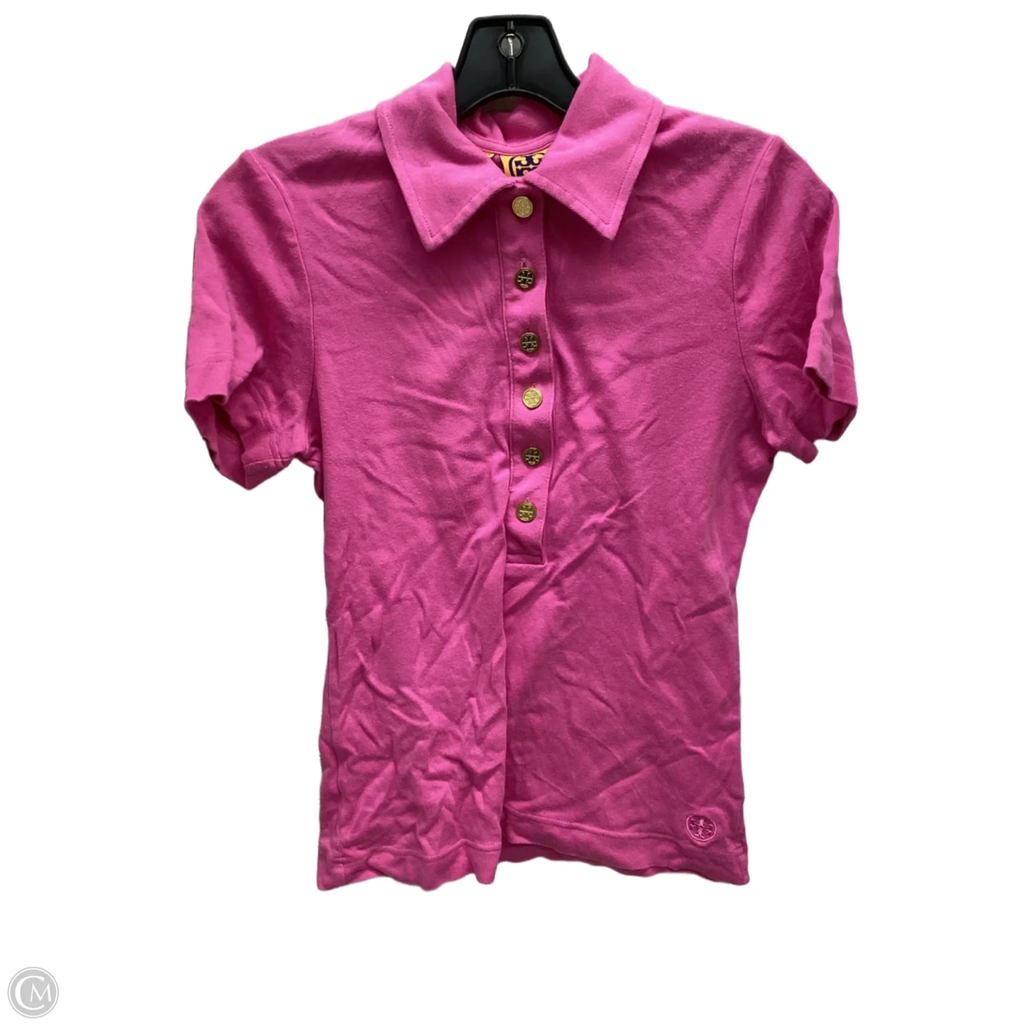 Top Short Sleeve Designer By Tory Burch In Pink, Size: M