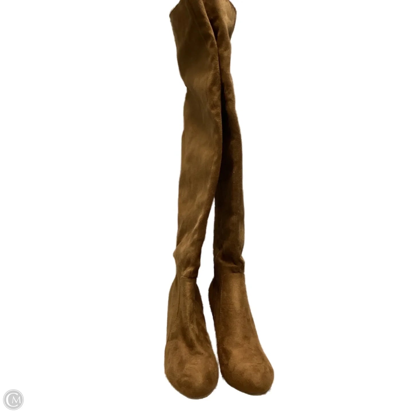 Boots Knee Heels By Nature Breeze In Tan, Size: 8.5