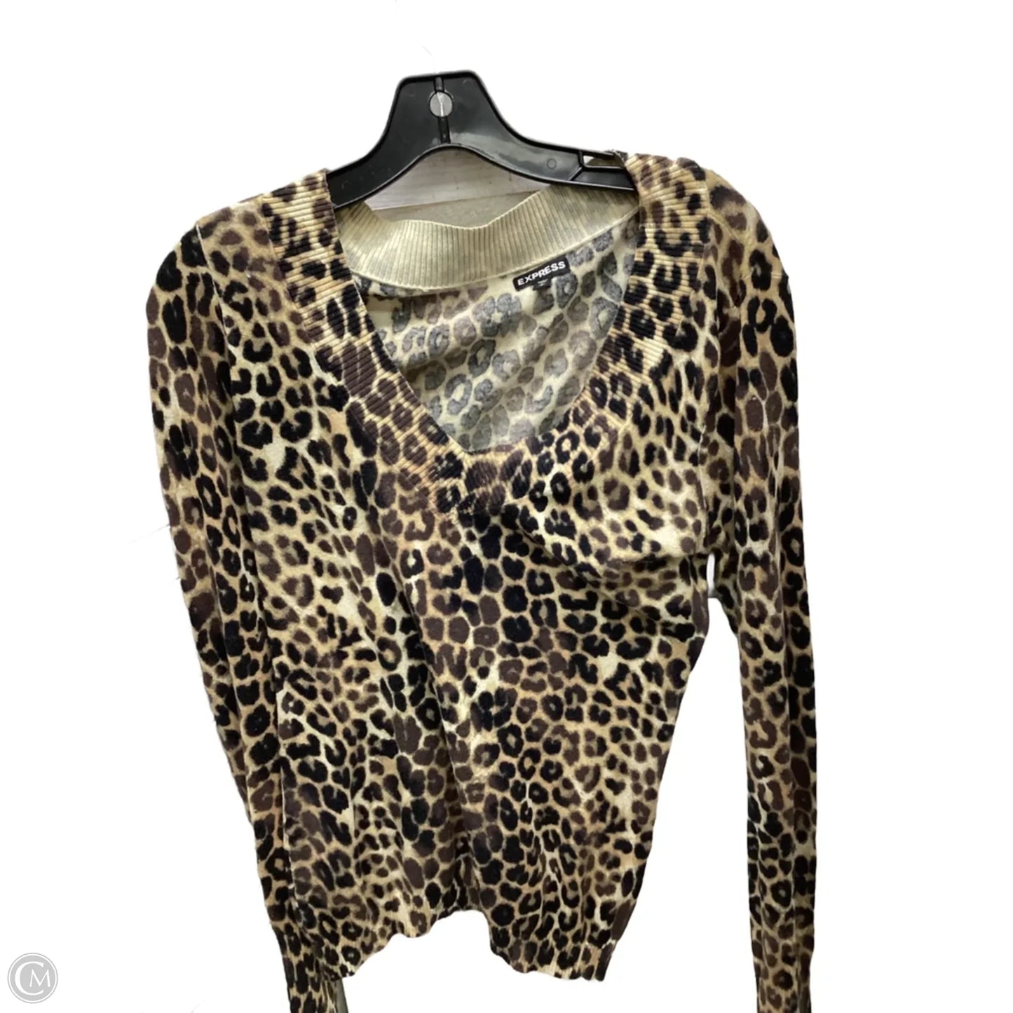 Sweater By Express In Animal Print, Size: S