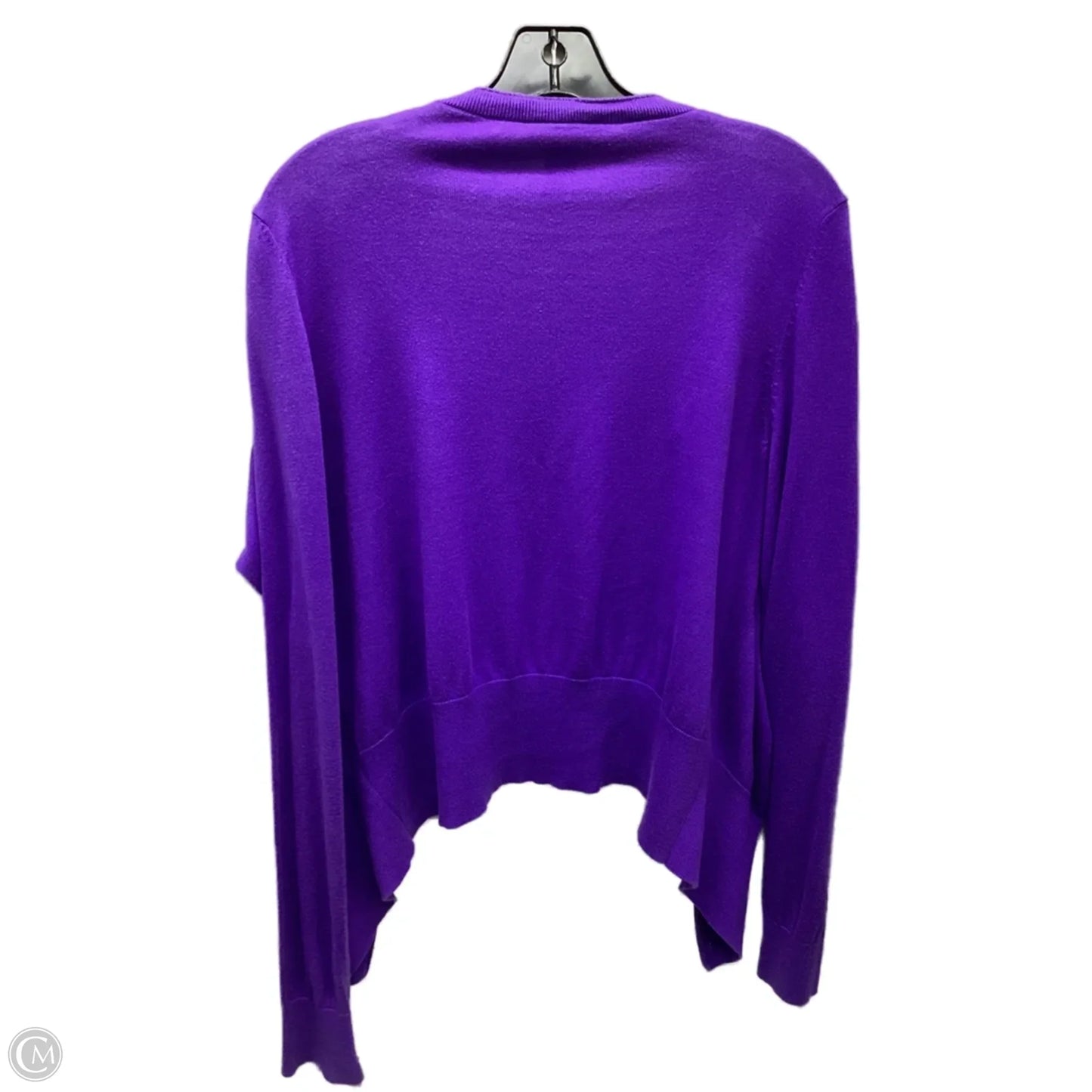 Cardigan By Lane Bryant In Purple, Size: 14