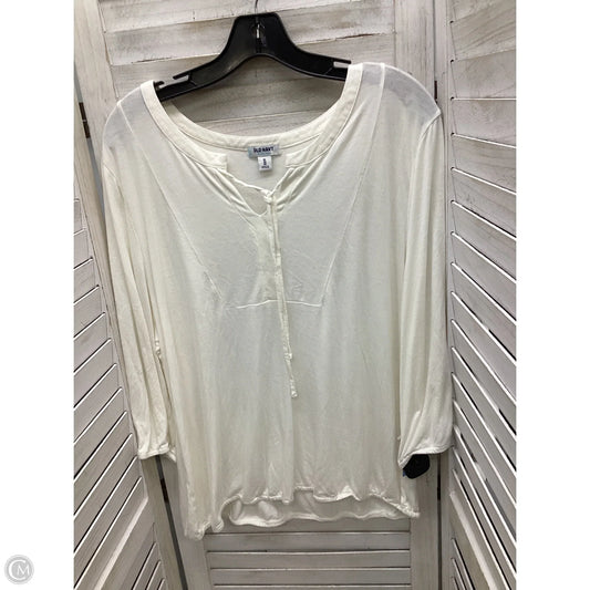 Top 3/4 Sleeve By Old Navy In White, Size: Xl